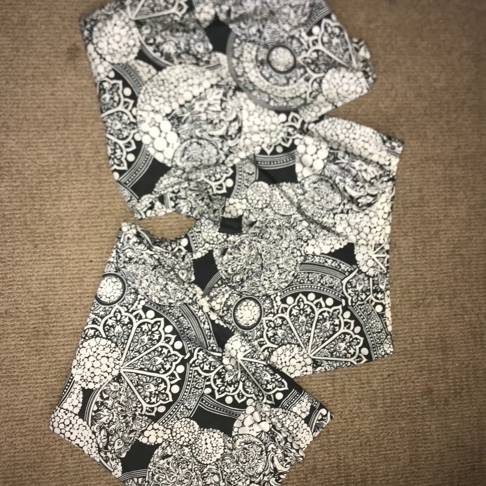 Crazy designed bell bottom silk pants